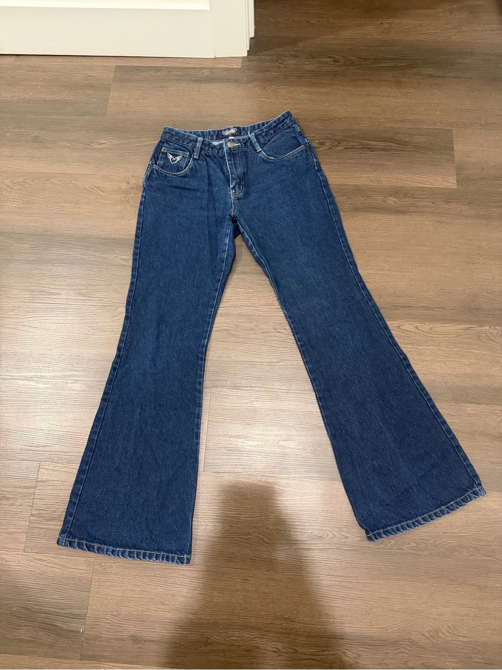 Vintage Angles Classic Dark Blue Flare Women’s Jeans